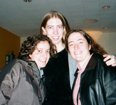 the three of us in Rebecca's Cafe